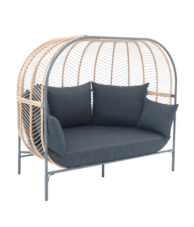 dehner-venezia-daybed-dunkelgrau-172x153x112-cm-mit-polster image 1