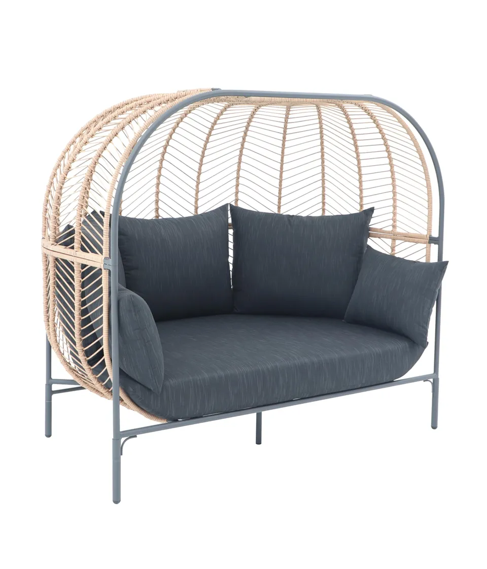 dehner-venezia-daybed-dunkelgrau-172x153x112-cm-mit-polster image 1