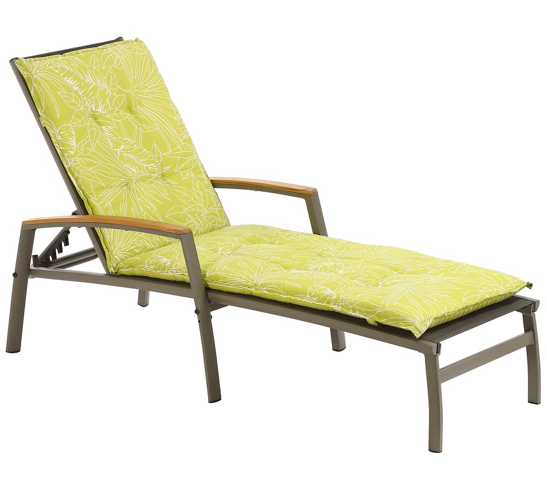 dehner-colmar-gartenliege-anthrazit-teak-alu-verstellbar-120-kg image 2
