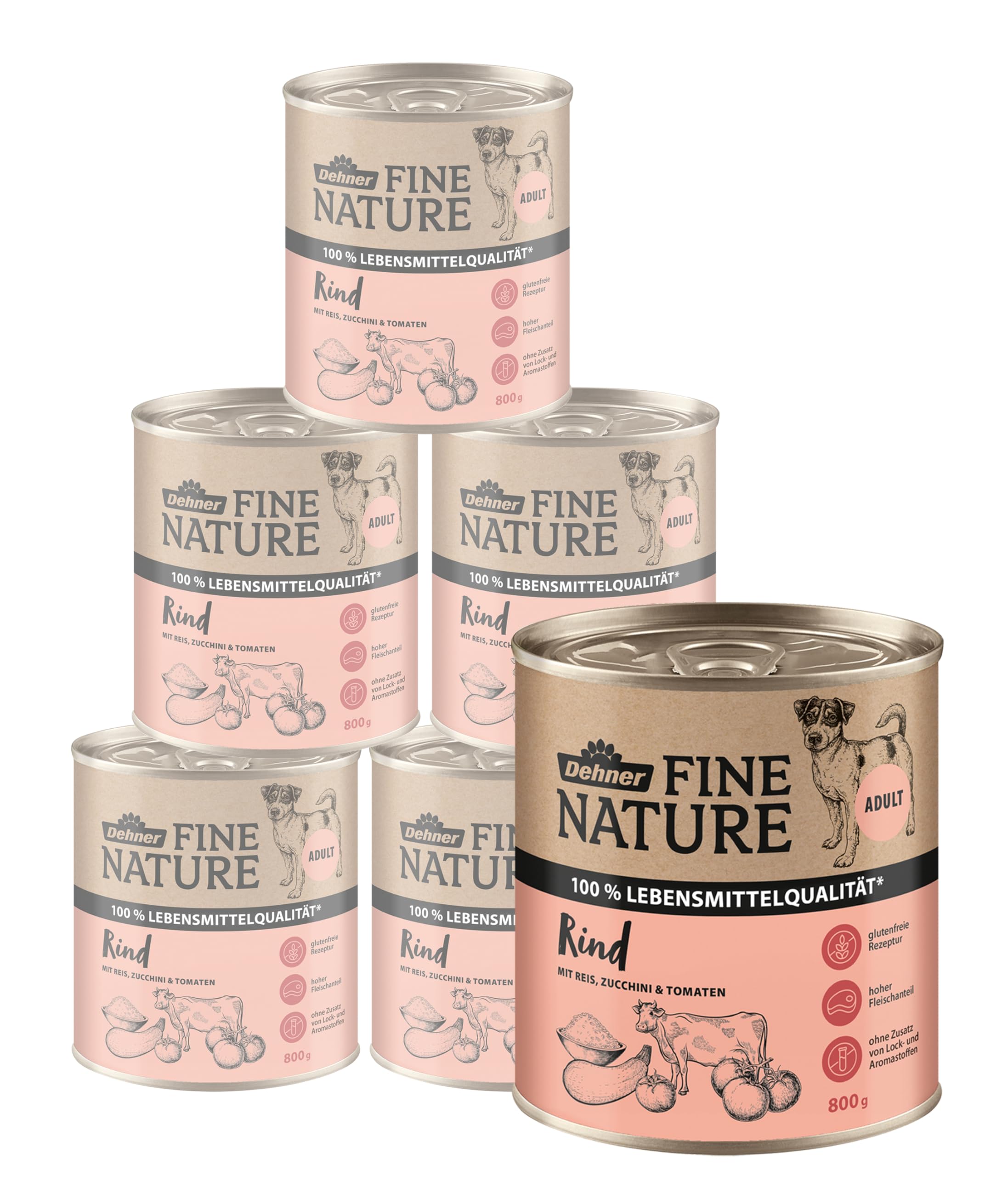 dehner-fine-nature-hundefutter-rind-nassfutter-6x200g image 7