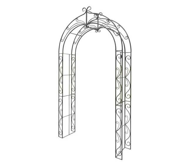 dehner-melina-rosenbogen-metall-braun-244x134cm image 1