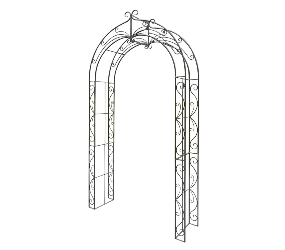 dehner-melina-rosenbogen-metall-braun-244x134cm image 1