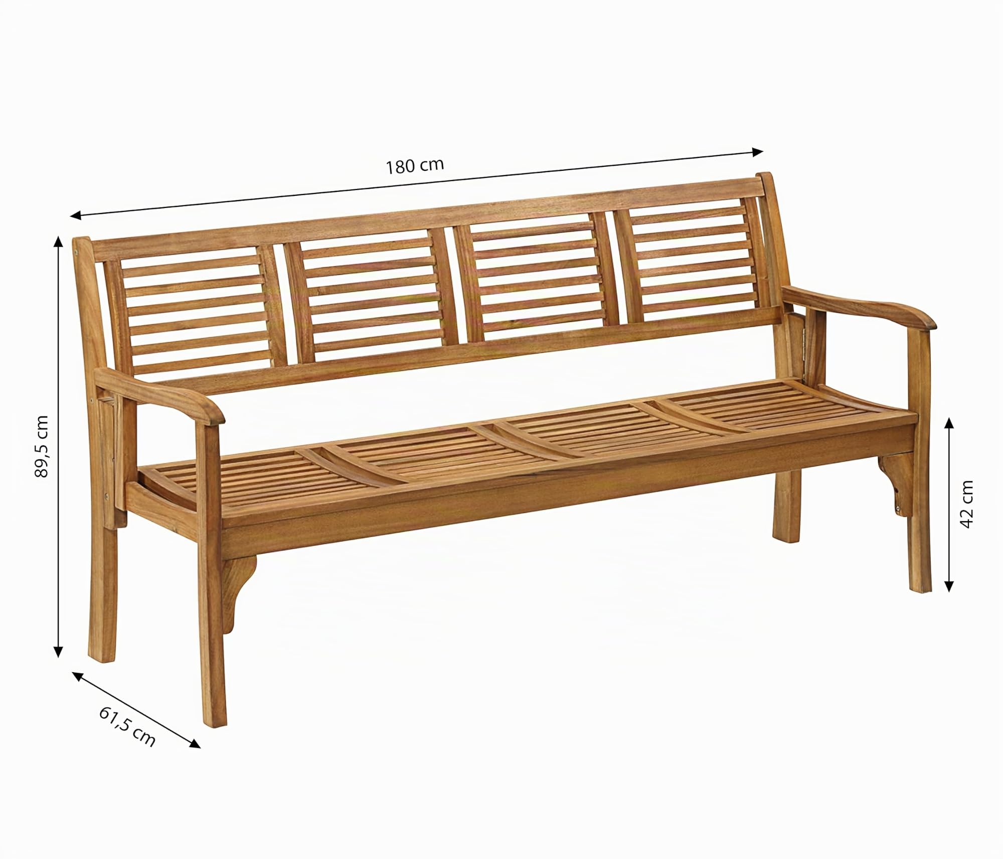 dehner-douglas-klappbank-gartenbank-akazie-natur-180cm image 4