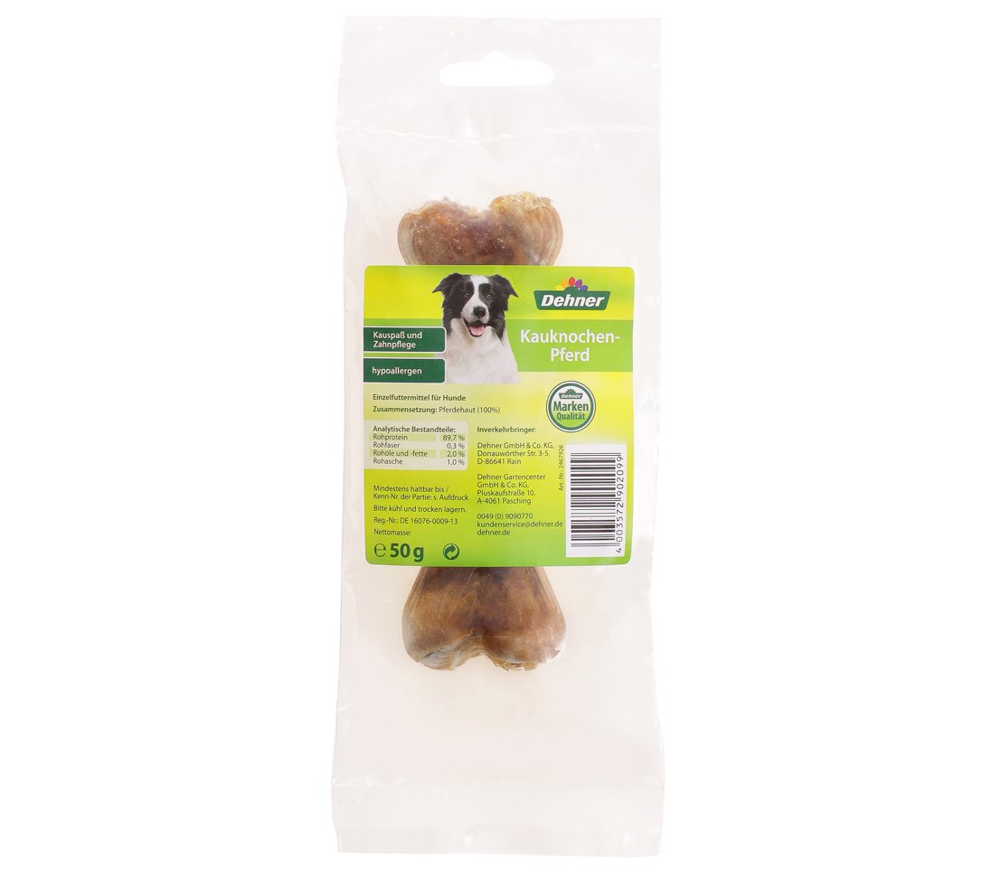 dehner-hundesnack-kauknochen-pferd-5x12-cm-zahnpflege image 2