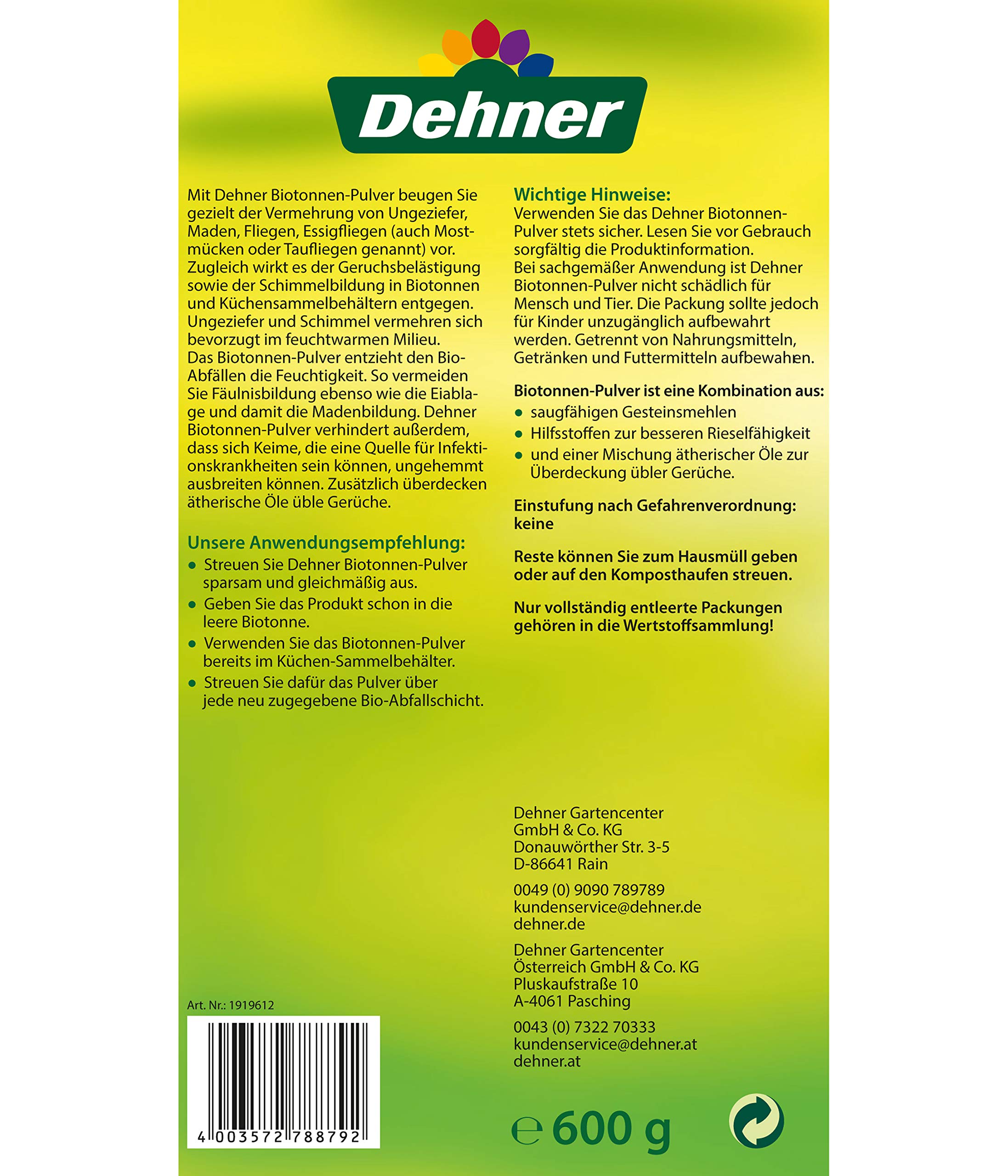 dehner-biotonnen-pulver-600-g-gegen-maden-geruch image 2