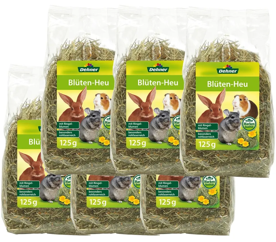 dehner-nagersnack-bl-ten-mix-heu-6x125-g-rohfaserreich image 1