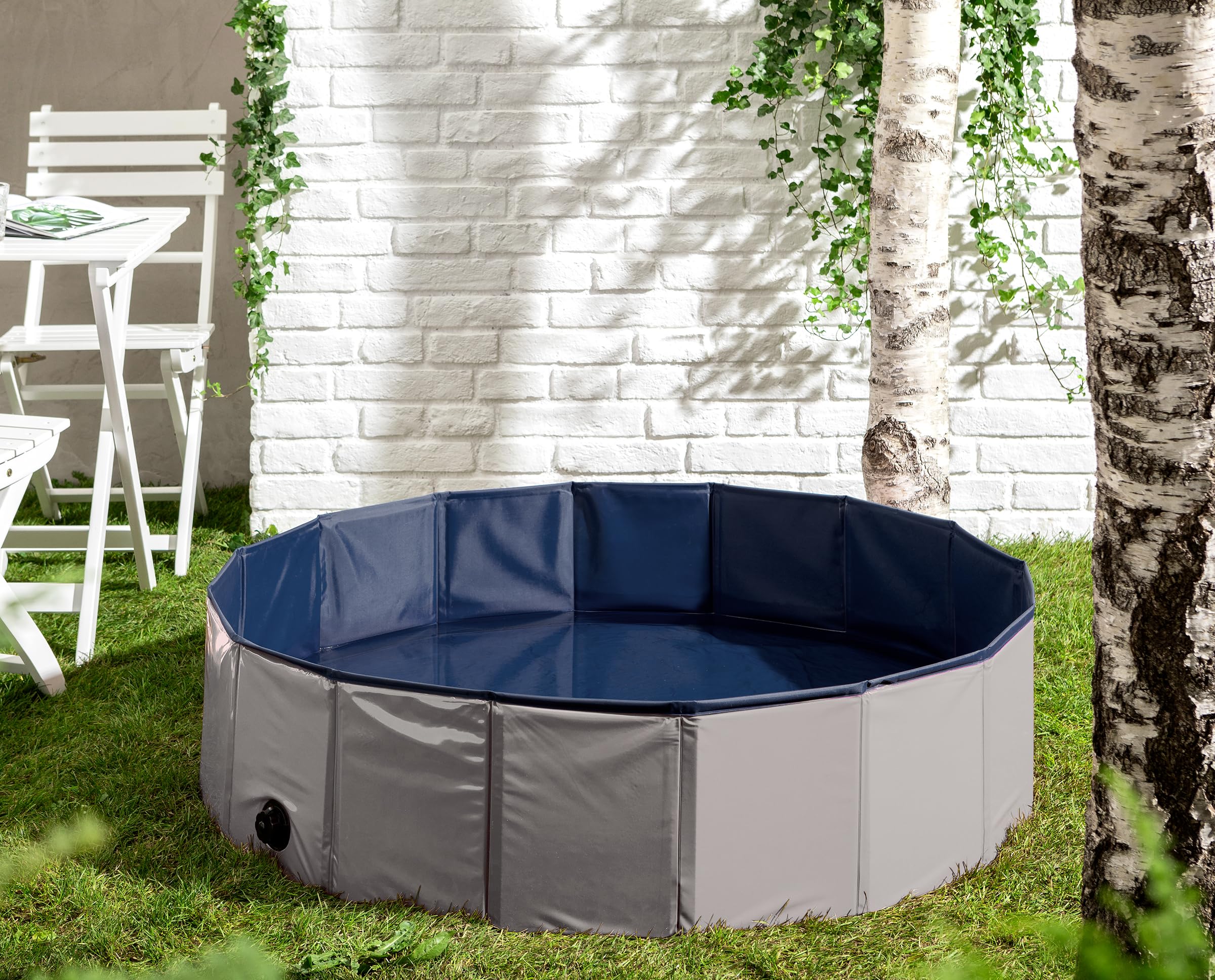 dehner-lieblinge-water-fun-hundepool-120-cm-grau-blau image 5