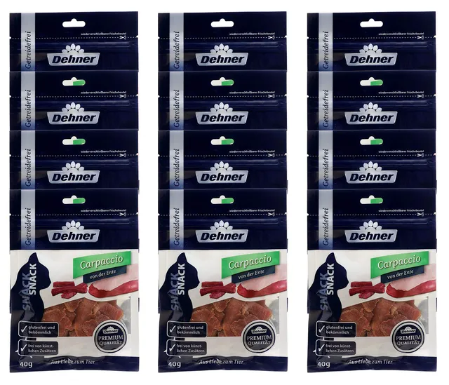 dehner-premium-katzensnack-carpaccio-ente-12x40-g-getreidefrei image 1
