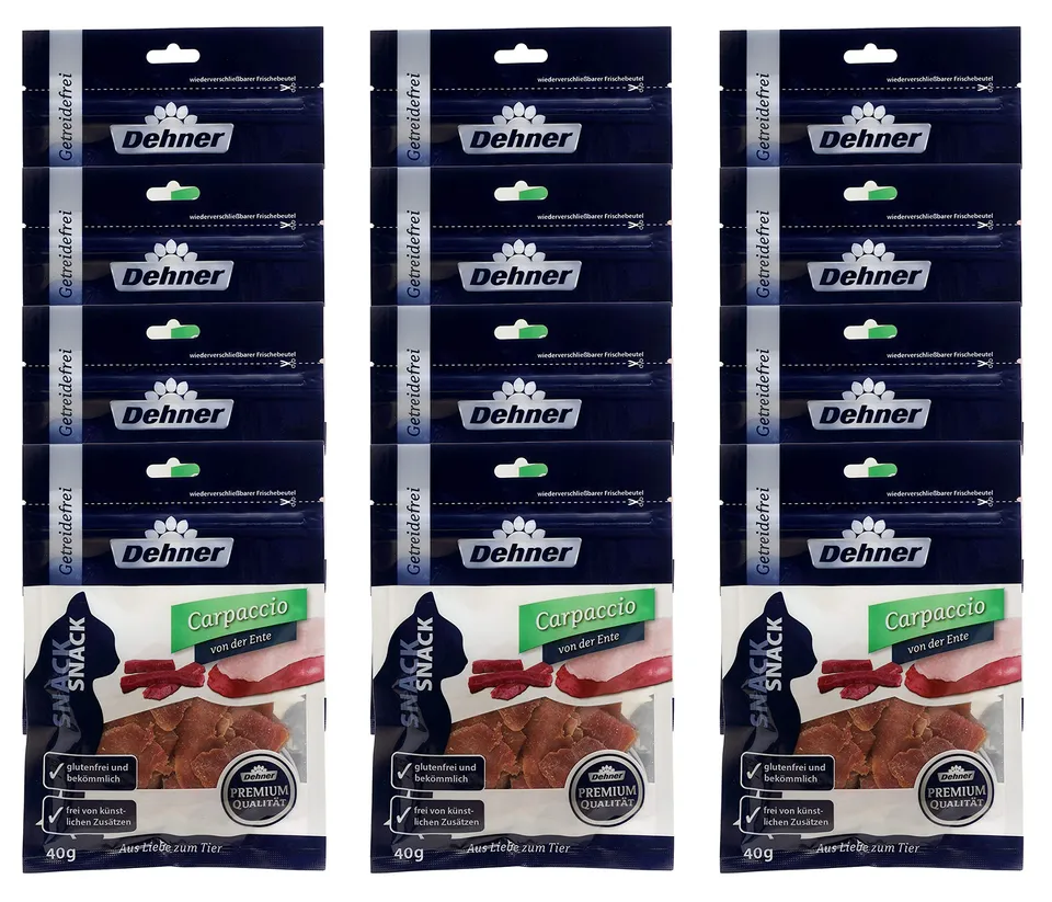 dehner-premium-katzensnack-carpaccio-ente-12x40-g-getreidefrei image 1