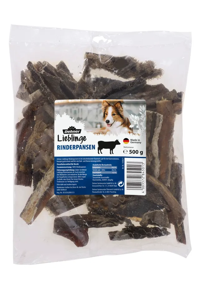 dehner-lieblinge-hundesnack-rinderpansen-500-g image 1