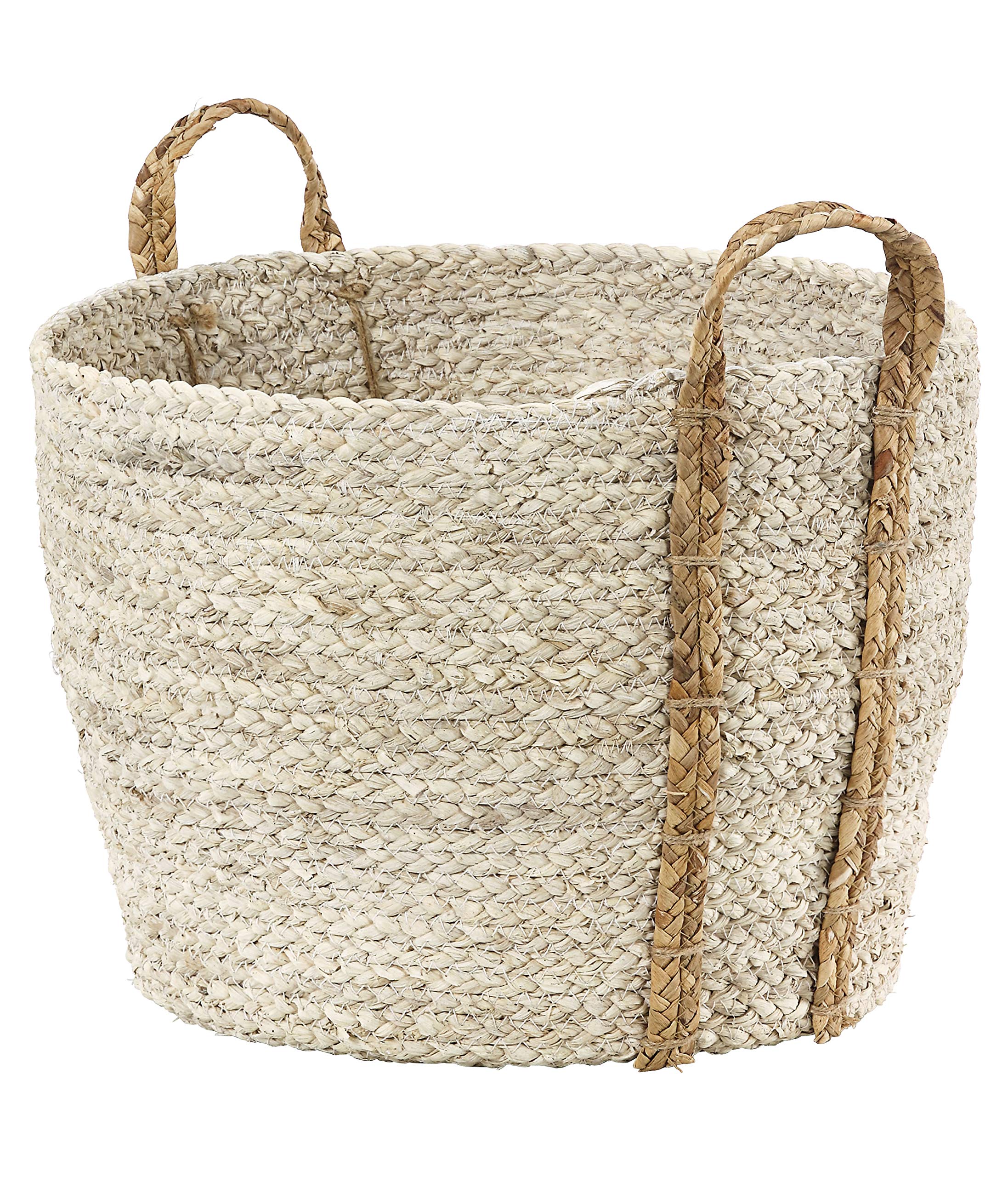 dehner-saba-geflechtkorb-naturfasern-beige-45x40x30-cm image 1