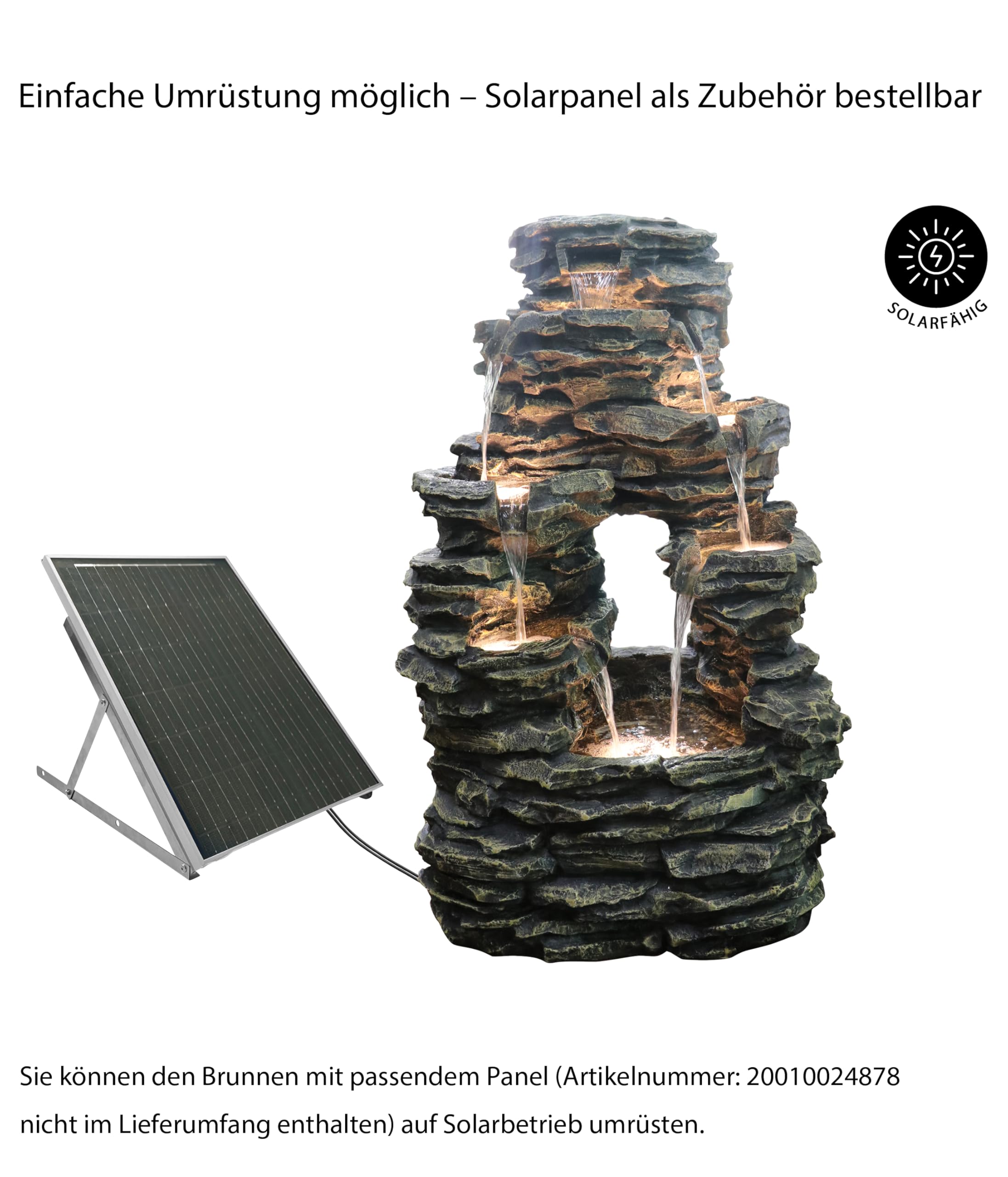 dehner-salto-gartenbrunnen-mit-led-polyresin-grau-warmwei image 2