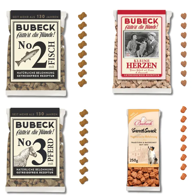 bubeck-hundekuchen-probierpaket-4-teilig-getreidefrei image 1