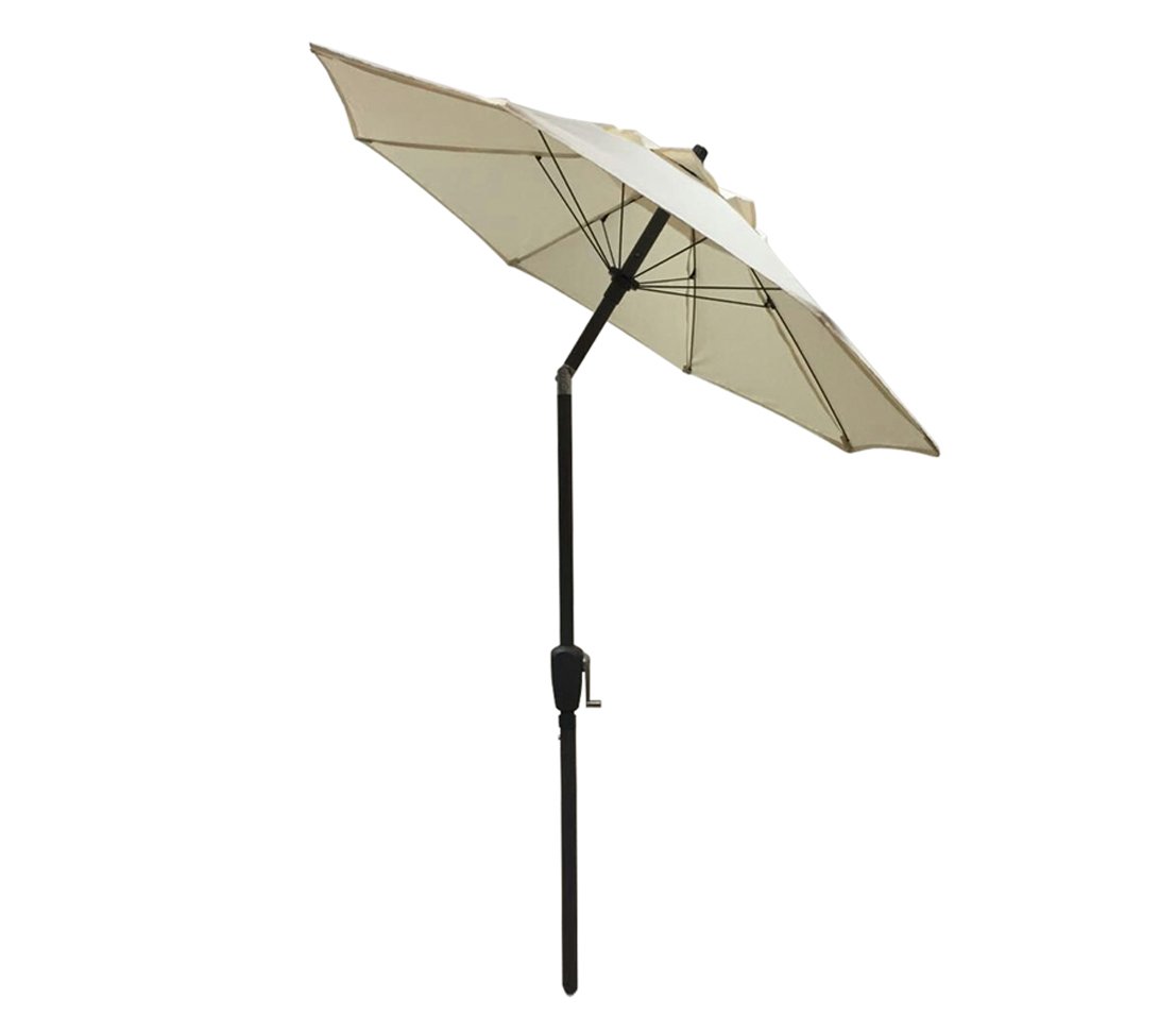 dehner-vido-sonnenschirm-150-cm-creme-aluminium image 2