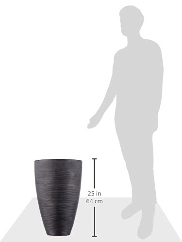 dehner-vino-pflanzvase-60-cm-bertopf-anthrazit-riffel image 8