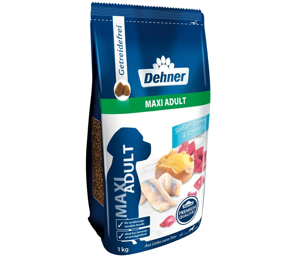 dehner-premium-maxi-adult-trockenfutter-seefisch-12-5-kg-getreidefrei image 1