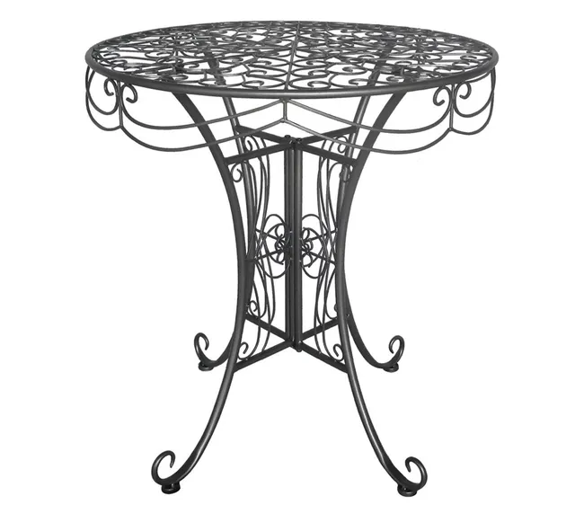dehner-yorkshire-gartentisch-metall-antikgrau-70-cm image 1