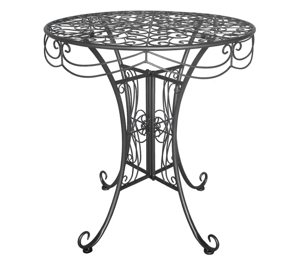 dehner-yorkshire-gartentisch-metall-antikgrau-70-cm image 1