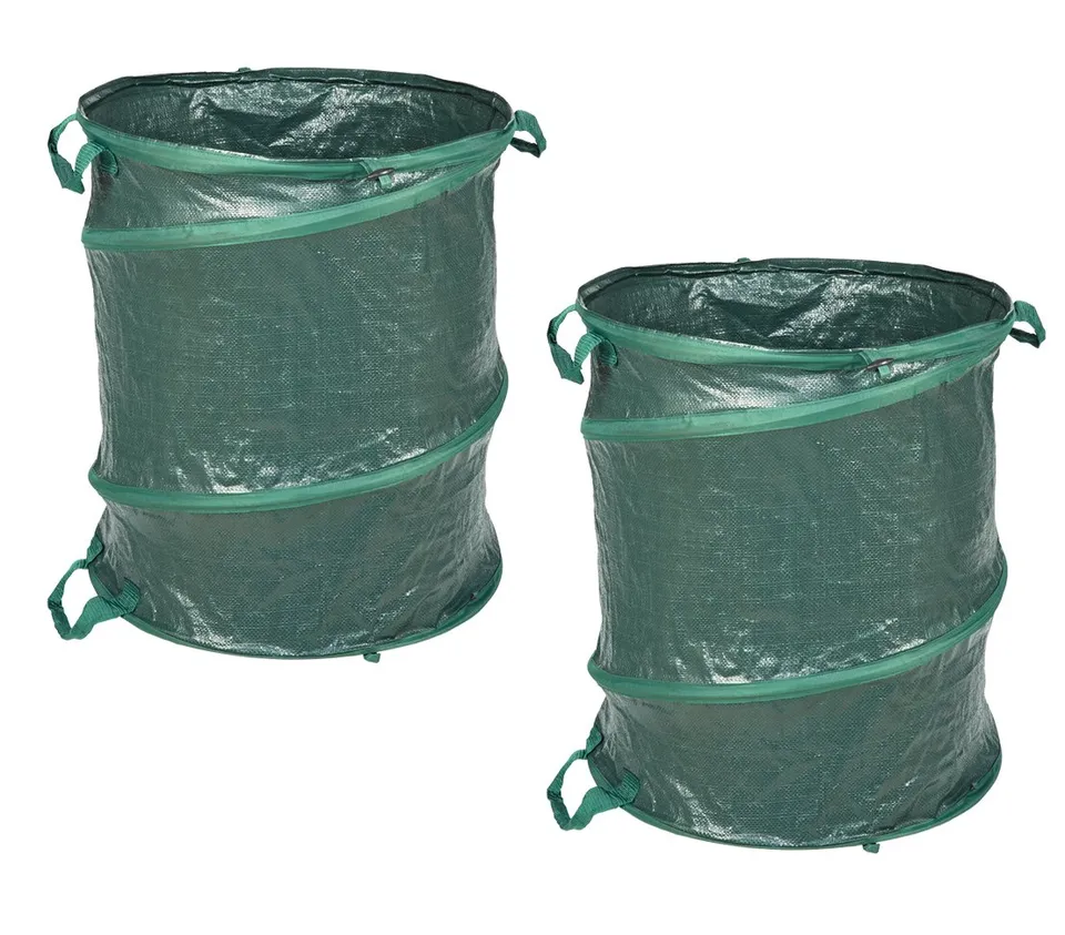 dehner-pop-up-gartenabfallsack-160-l-gr-n-2er-set image 1