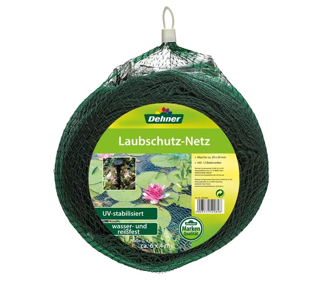 dehner-laubschutz-netz-6x4-m-gr-n-mit-bodenanker image 1