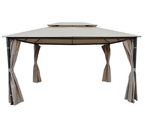 dehner-pavillon-dubai-seitenteile-3x4-m-beige-4-stk image 4