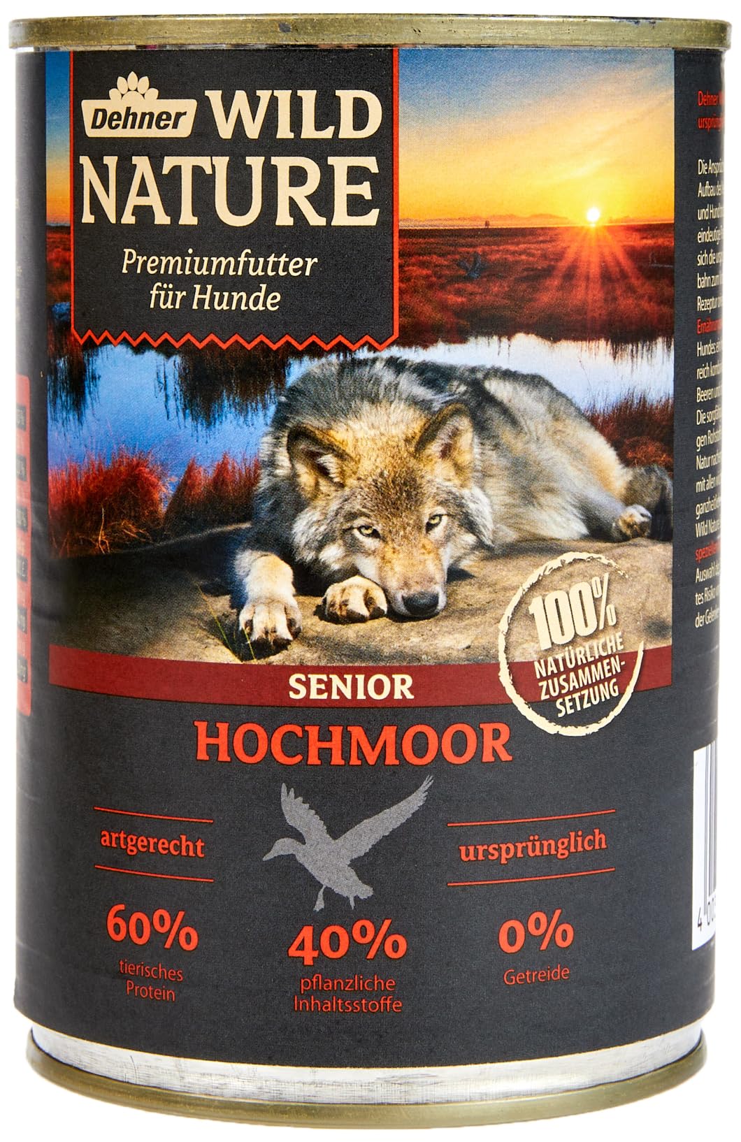 dehner-wild-nature-hochmoor-senior-nassfutter-ente-6x400g image 3