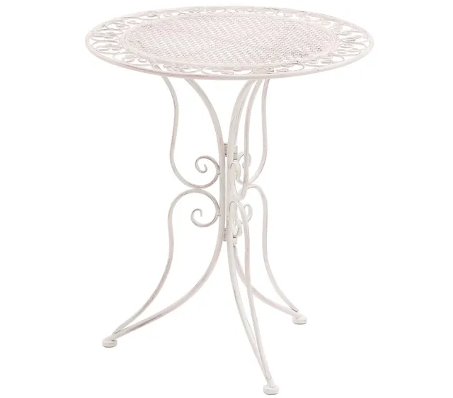 dehner-provence-stylo-gartentisch-metall-wei-60-cm image 1