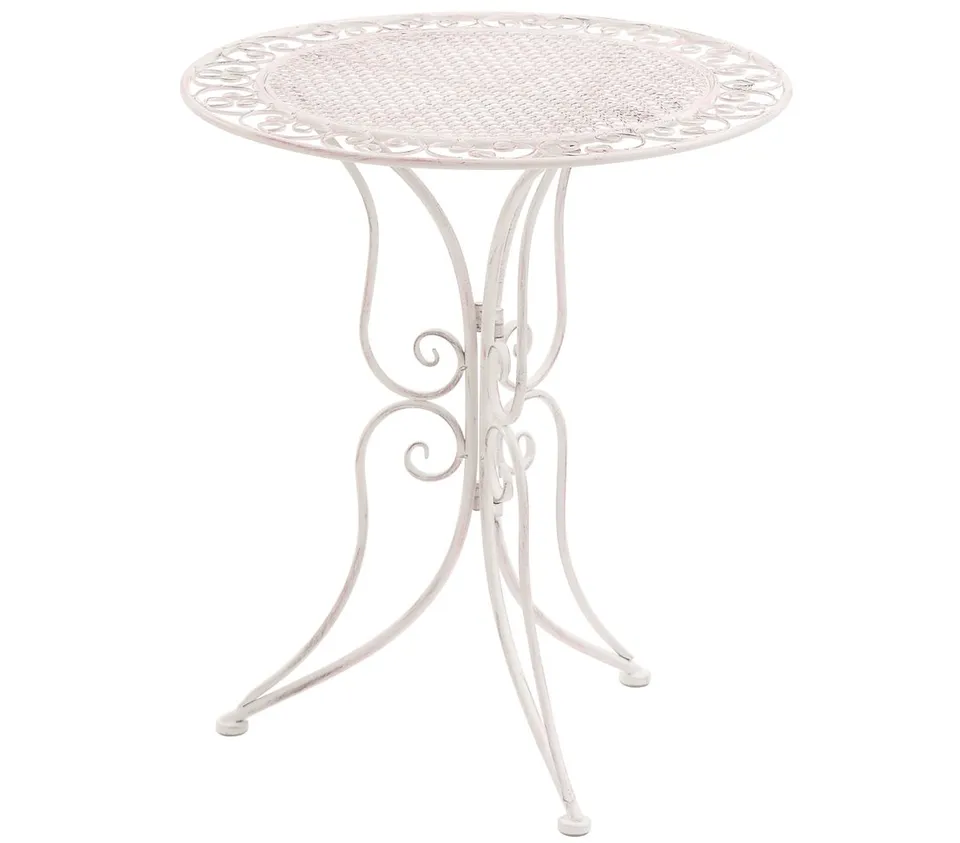 dehner-provence-stylo-gartentisch-metall-wei-60-cm image 1