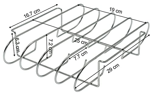dehner-rippchenhalter-grillzubeh-r-edelstahl-silber-f-r-4-rippchen image 4