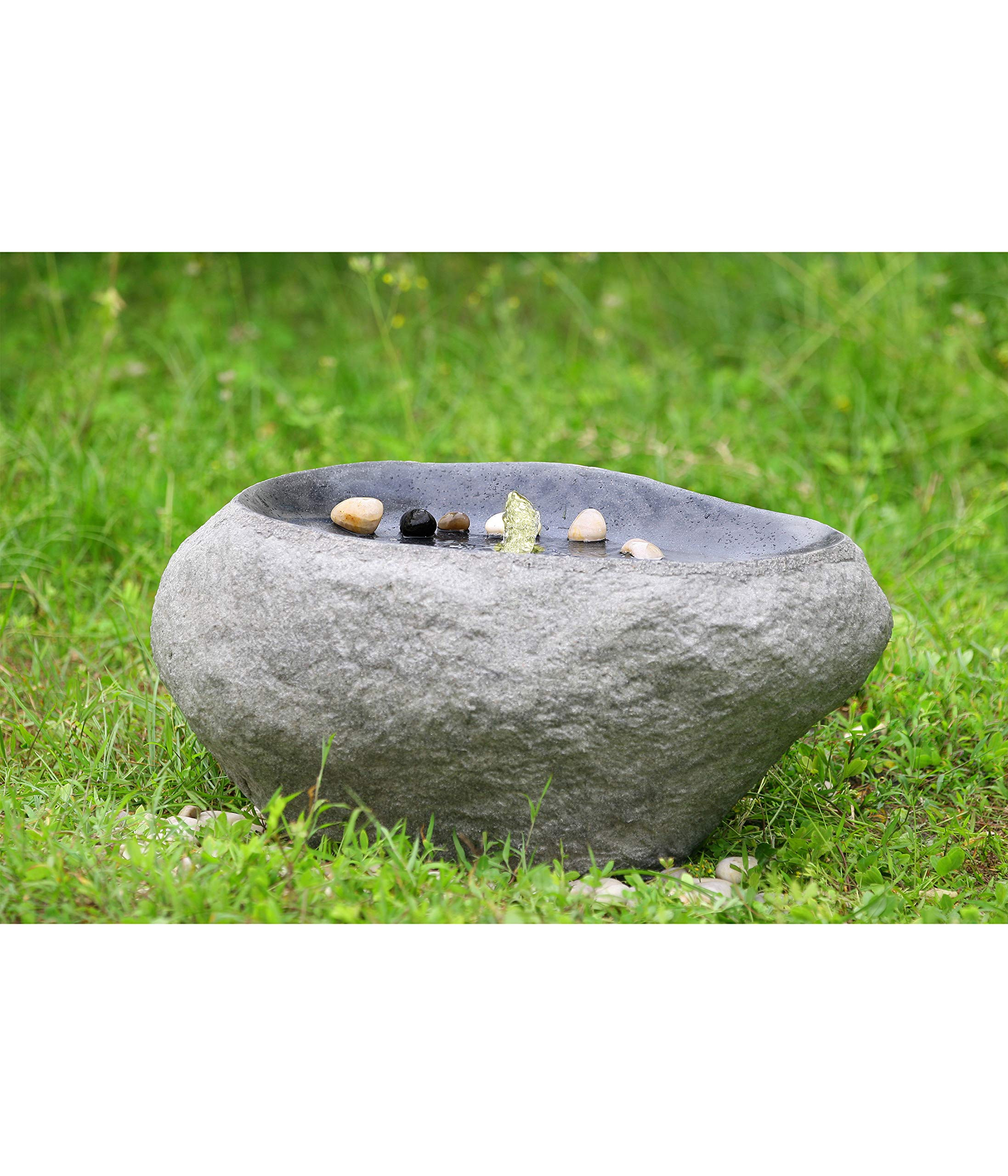 dehner-gartenbrunnen-rock-led-polyresin-grau image 2