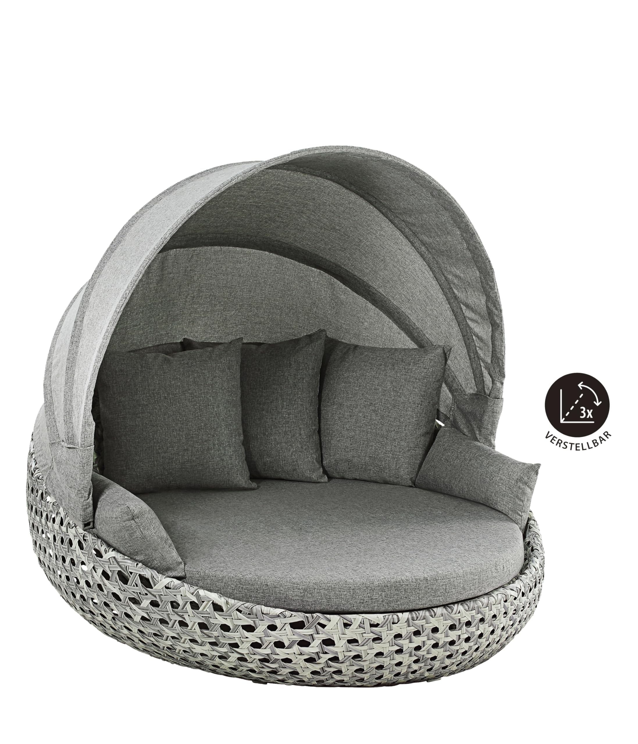 dehner-miami-sunlounger-220cm-grau-wei-mit-faltdach image 5