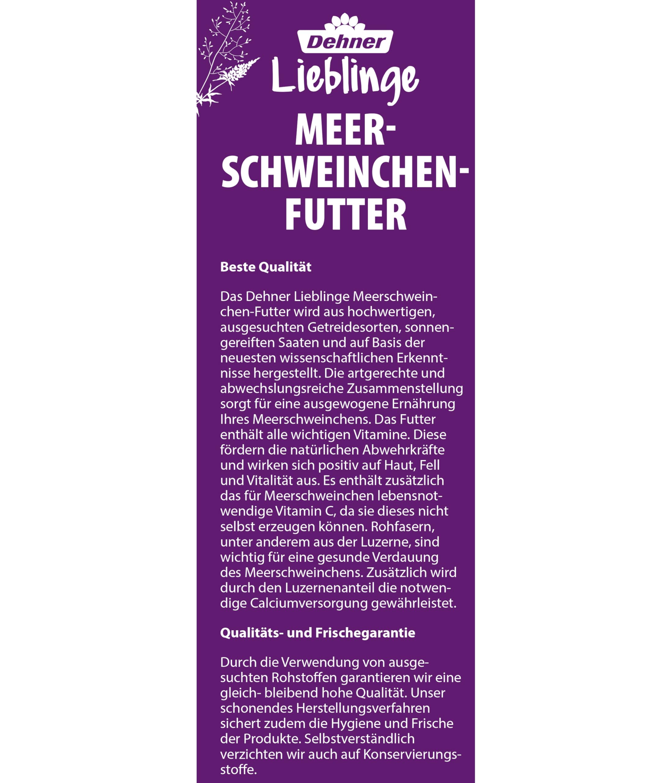 dehner-lieblinge-meerschweinchenfutter-5-kg-ohne-zucker-mit-vitamin-c image 2