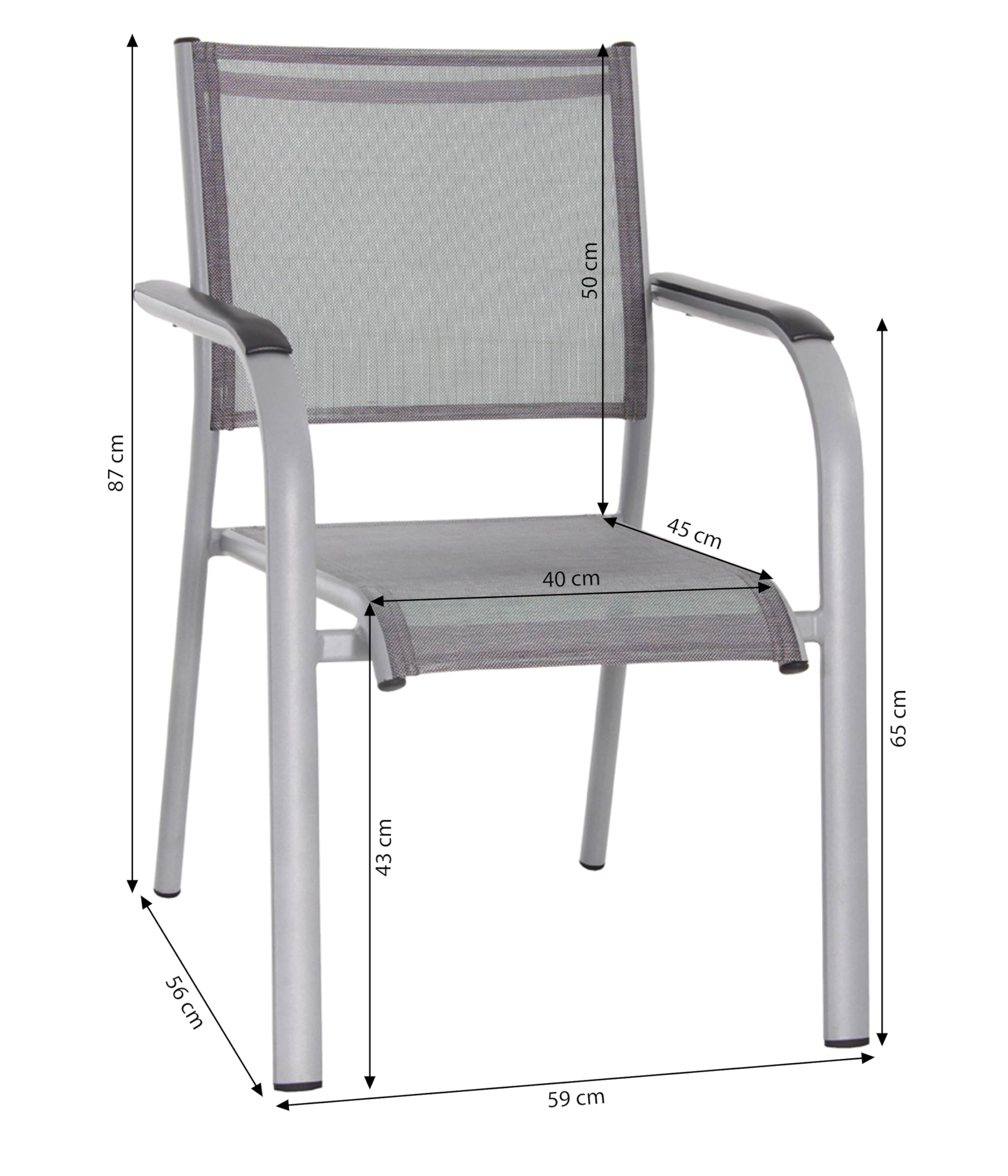 dehner-dallas-stapelsessel-aluminium-88x60x60-cm-silber image 3