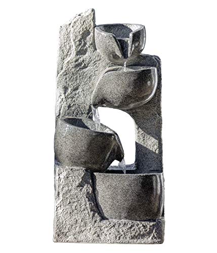 dehner-circ-gartenbrunnen-led-polyresin-grau-mit-pumpe image 7