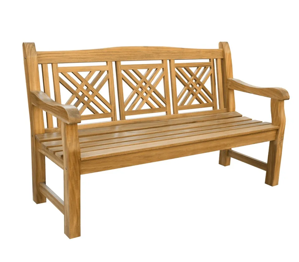 dehner-korfu-gartenbank-3-sitzer-teakholz-150x90x66cm image 1