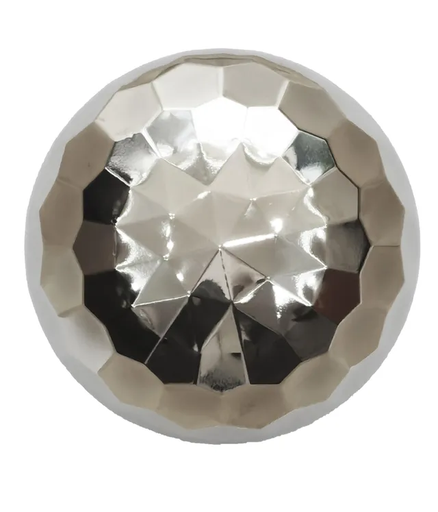 dehner-edelstahlkugel-diamant-deko-silber-15-cm image 1