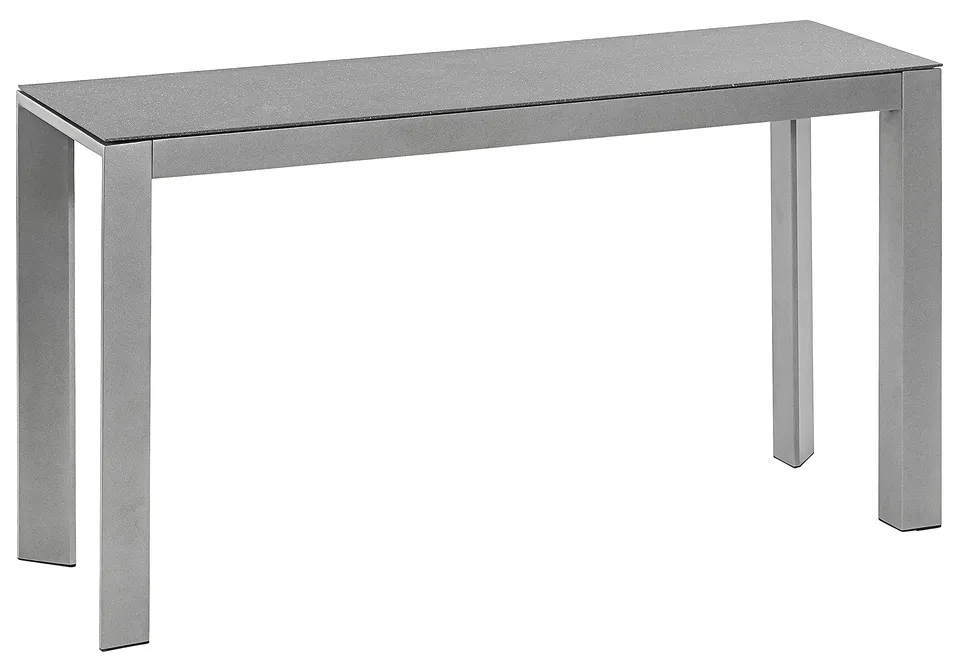 dehner-chicago-tisch-schmal-aluminium-grau-133x42-cm image 1