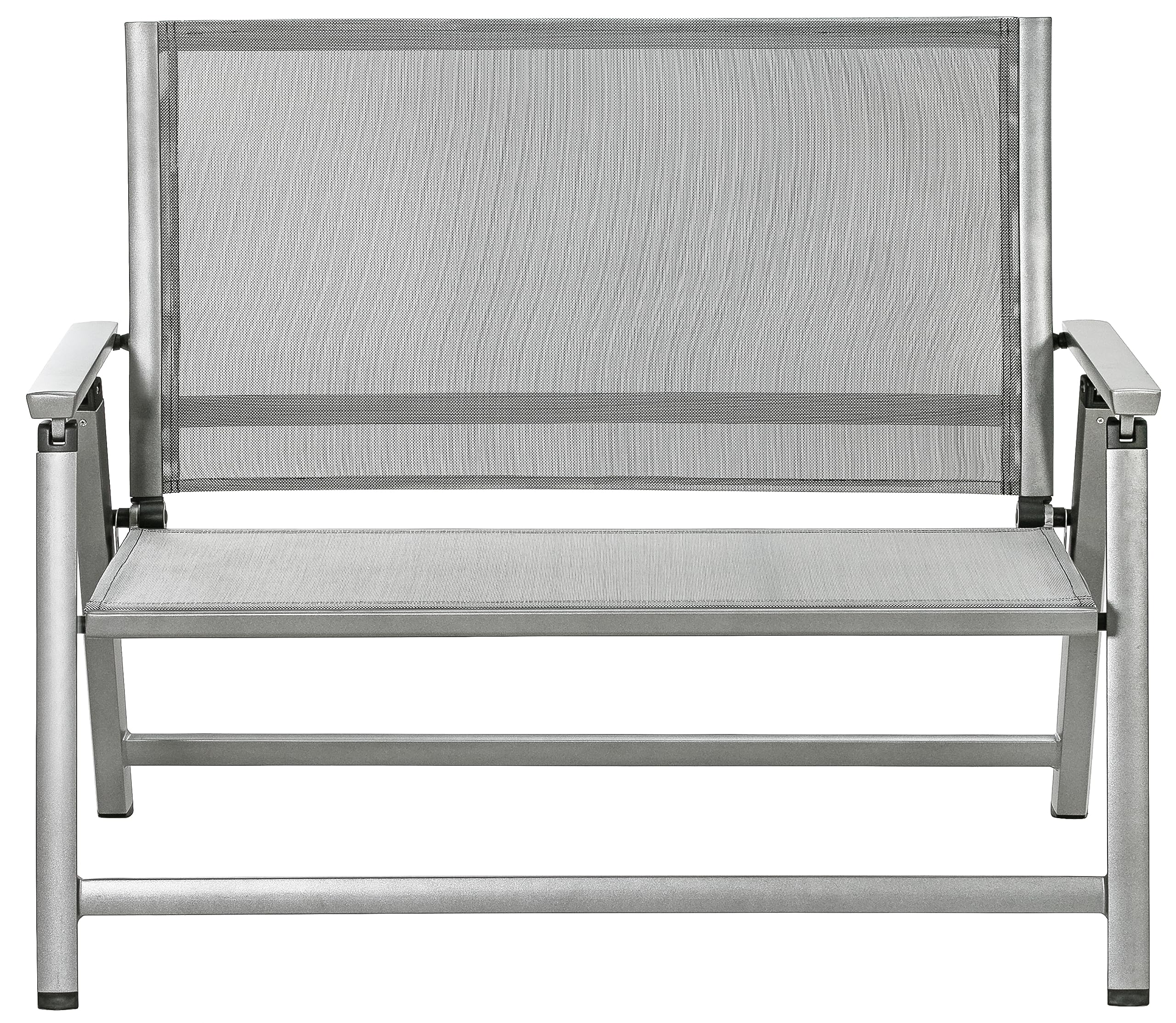 dehner-chicago-klappbank-2-sitzer-alu-textilene-106-cm image 4
