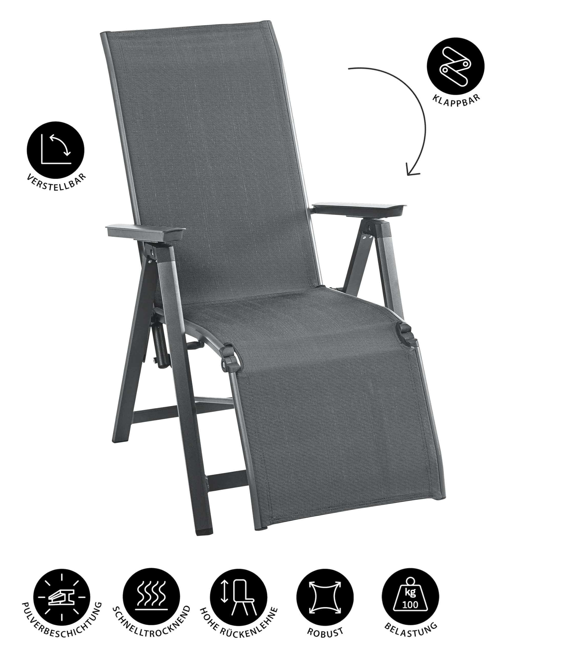 dehner-relaxsessel-cleveland-aluminium-grau-verstellbar image 4