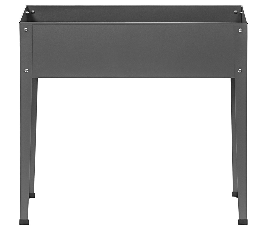 dehner-m-nster-hochbeet-dunkelgrau-80-cm-stahl image 2