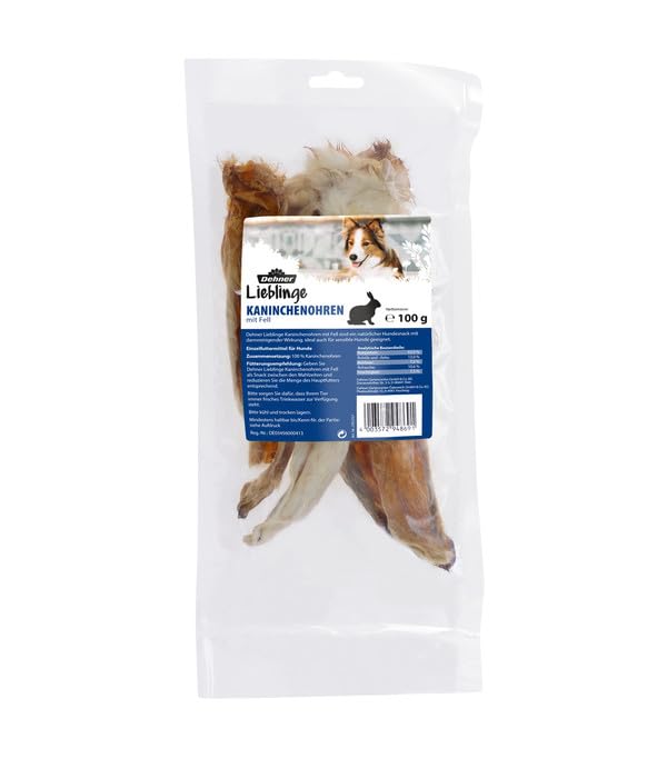 dehner-lieblinge-kaninchenohren-m-fell-hundesnack-500g image 5