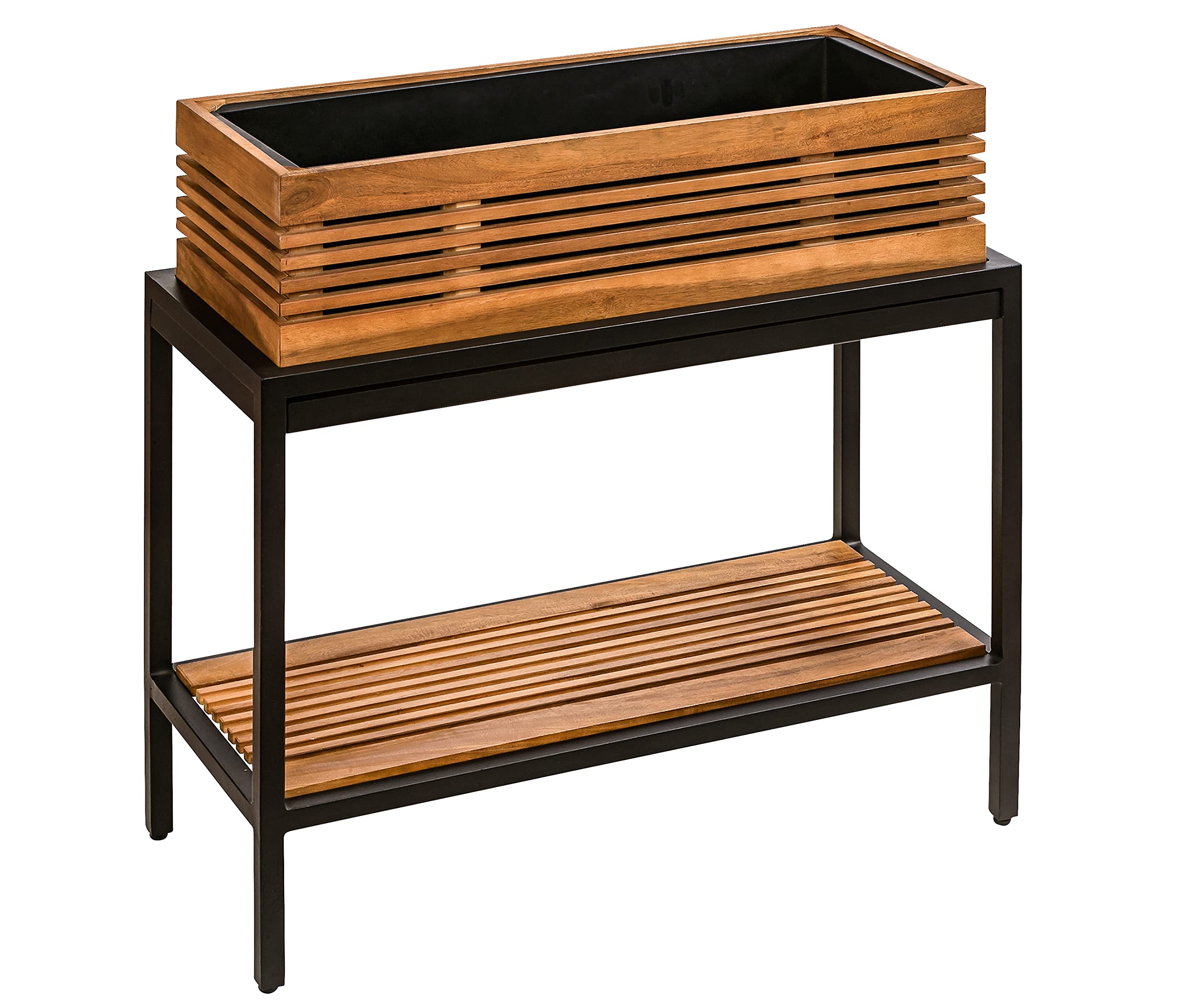 dehner-premium-balkonhochbeet-new-york-schwarz-115-cm image 2