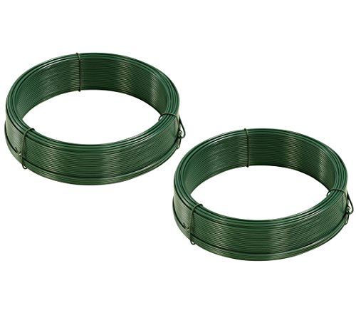 dehner-bindedraht-2er-set-50m-2mm-dunkelgr-n-pvc image 3