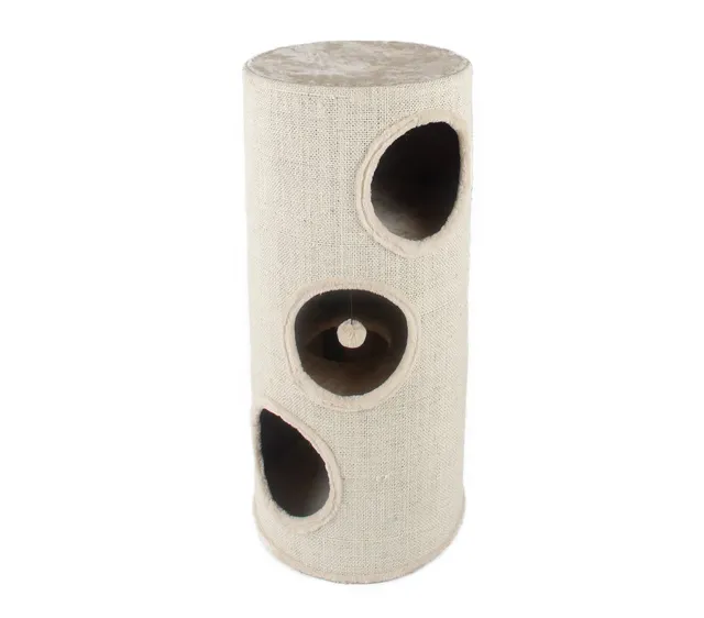 dehner-katzen-kratztonne-100-cm-sisal-pl-sch-beige image 1