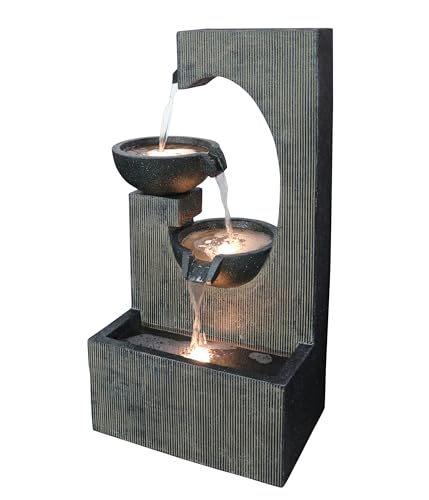 dehner-lorca-solarbrunnen-gartenbrunnen-led-polyresin-grau image 7