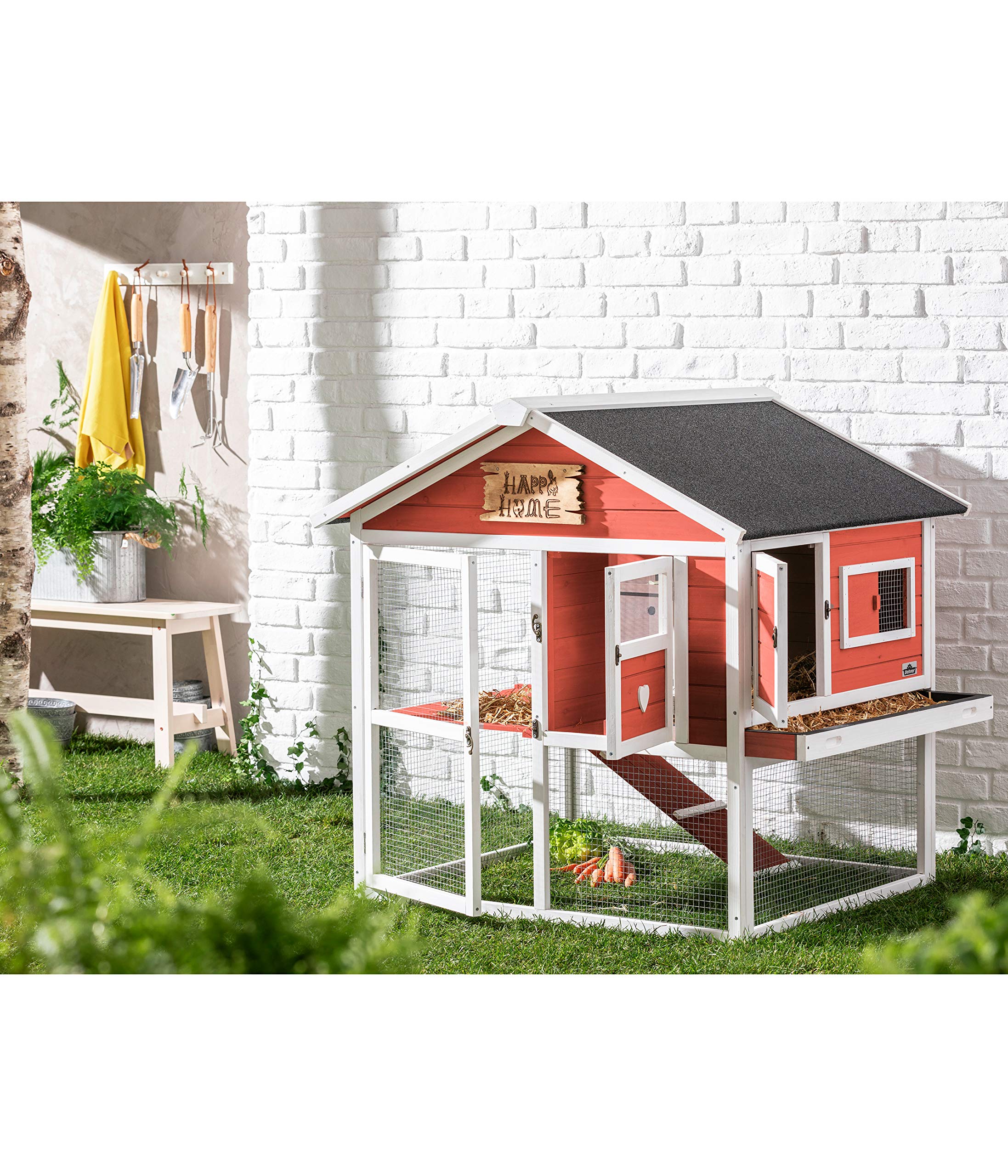 dehner-happy-home-palazzo-kaninchenstall-tannenholz-108cm image 8