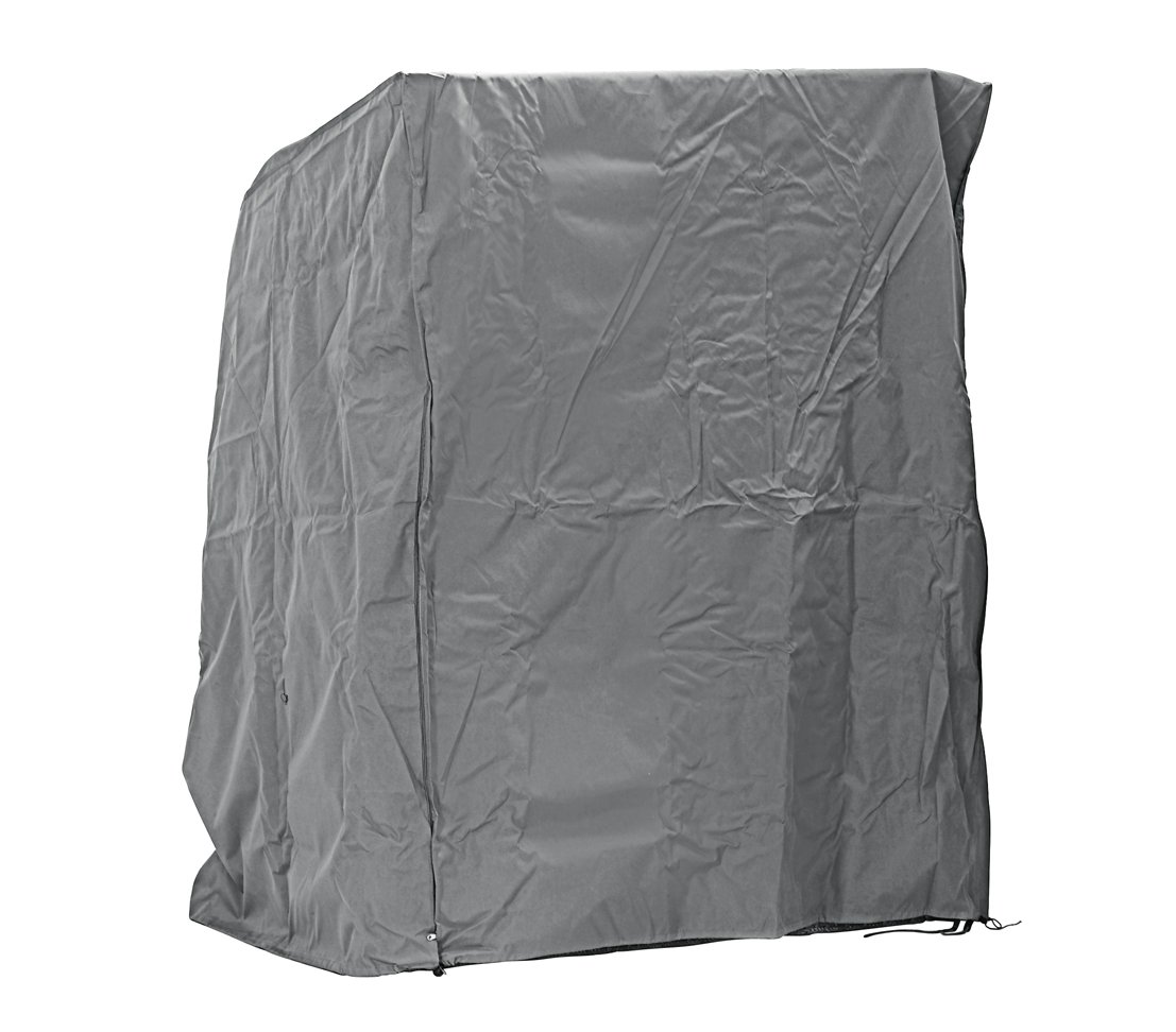 dehner-deluxe-schutzh-lle-strandkorb-230-cm-anthrazit-polyester image 1