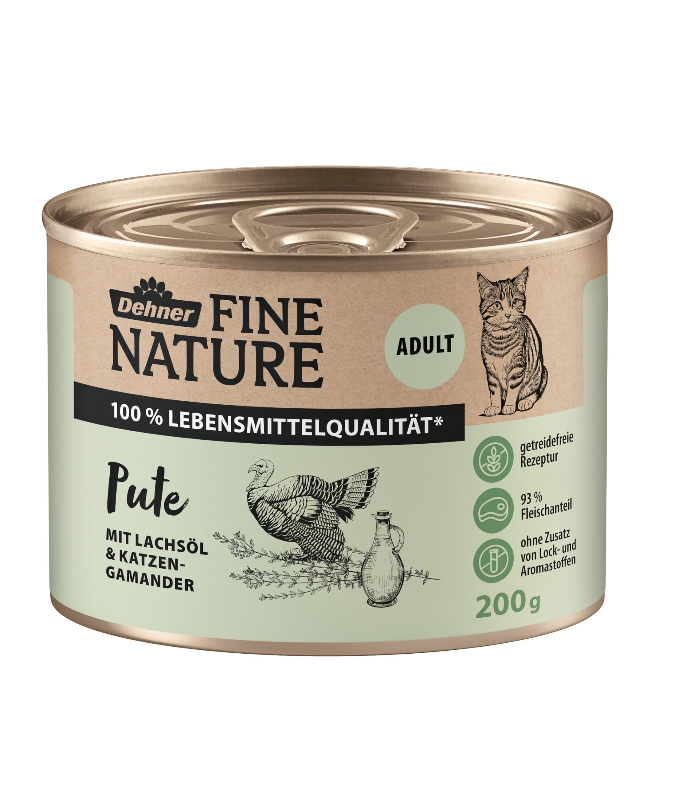 dehner-fine-nature-adult-nassfutter-pute-6x200-g-getreidefrei image 4