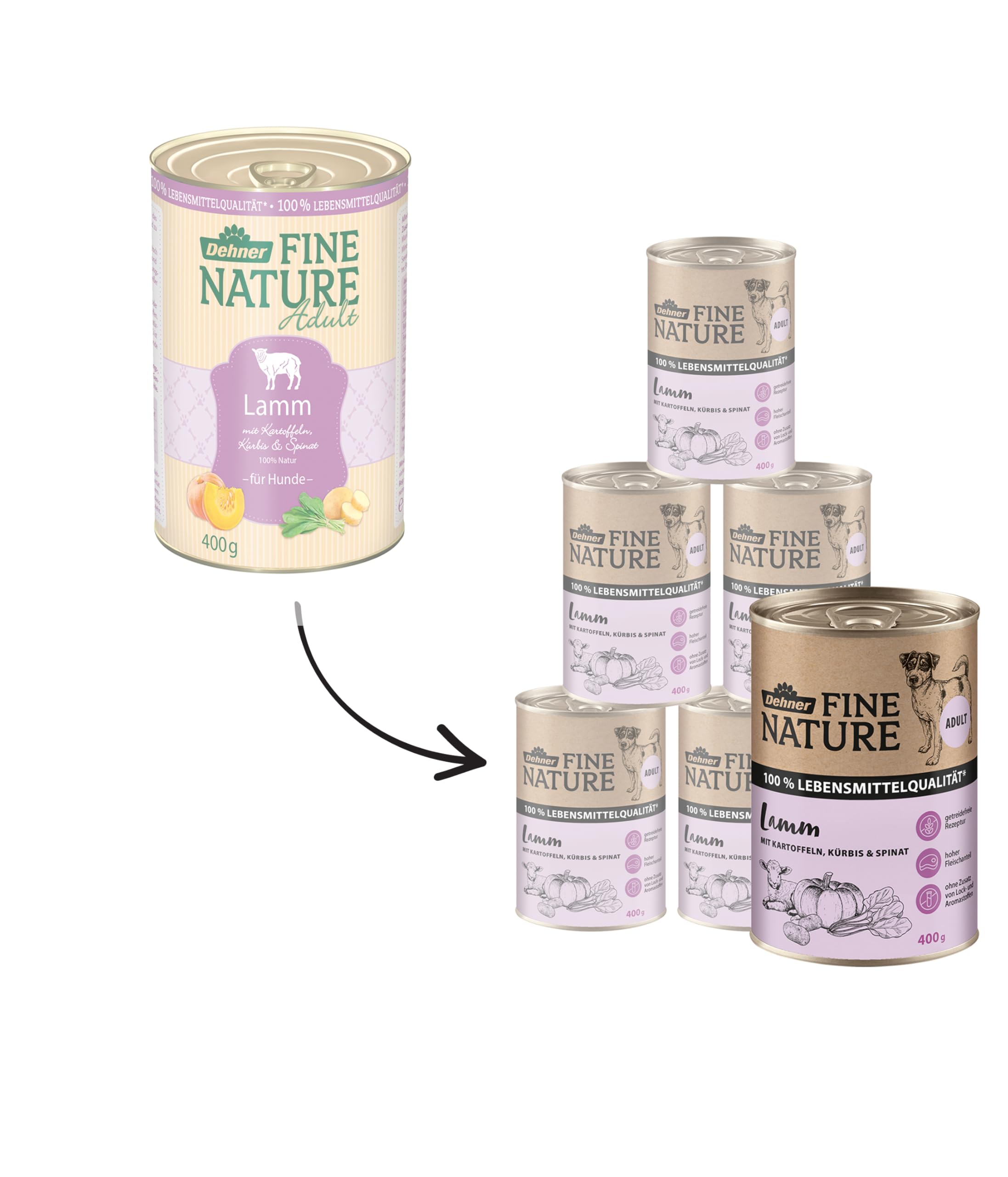 dehner-fine-nature-hundefutter-lamm-2-4-kg-getreidefrei image 3