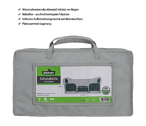 dehner-abdeckhaube-sitzgruppe-polyester-grau-240x80x150 image 7